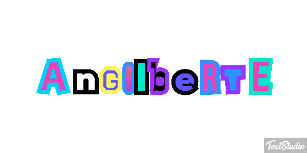 Angilberte Tekst effect