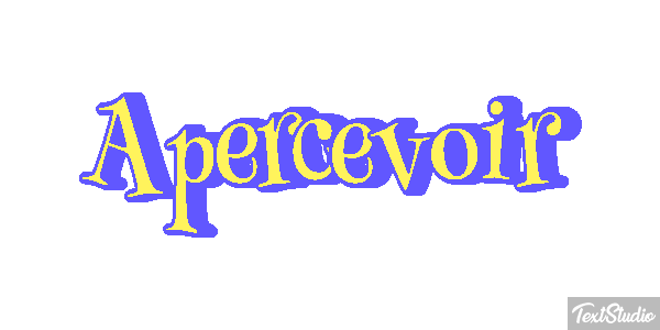 Apercevoir Tekst effect