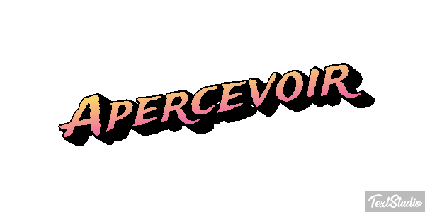 Apercevoir Tekst effect