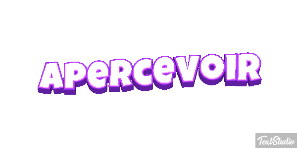 Apercevoir Tekst effect