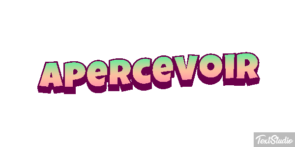 Apercevoir Tekst effect