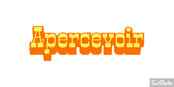 Apercevoir Tekst effect