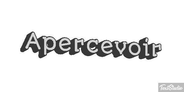 Apercevoir Tekst effect