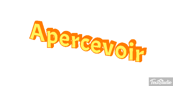 Apercevoir Tekst effect