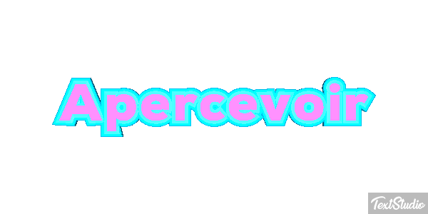 Apercevoir Tekst effect