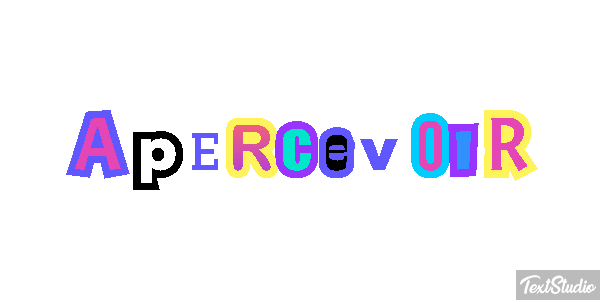Apercevoir Tekst effect