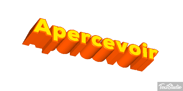 Apercevoir Tekst effect