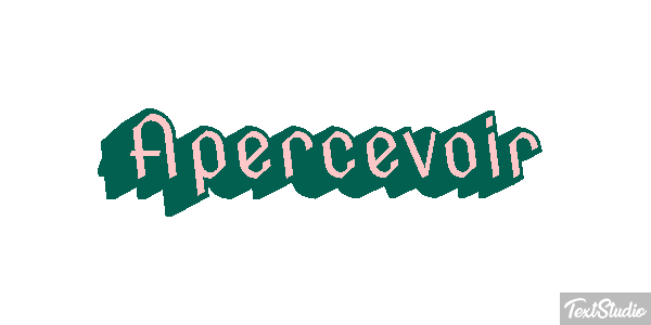 Apercevoir Tekst effect