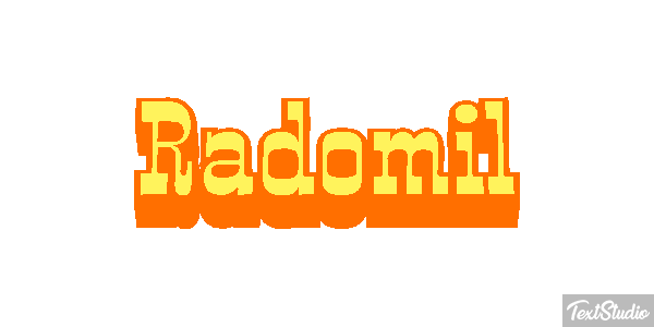 Radomił Effetto testo