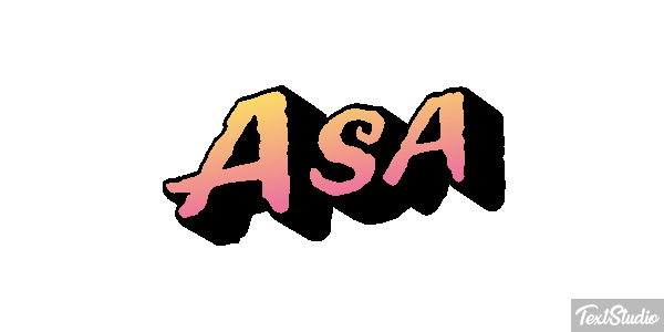 Asa Tekst effect