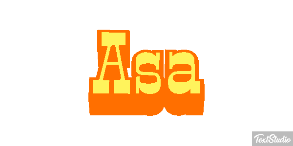 Asa Tekst effect