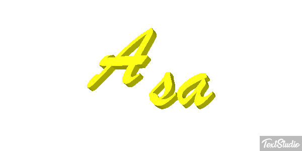 Asa Tekst effect
