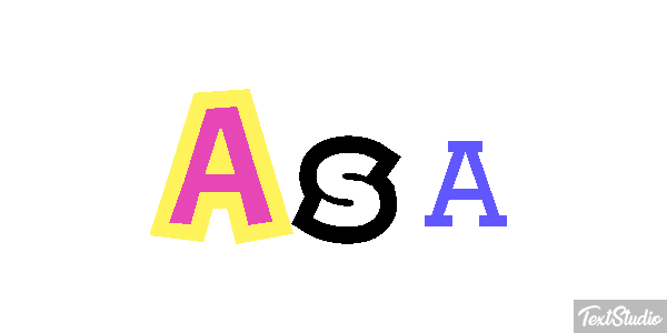 Asa Tekst effect