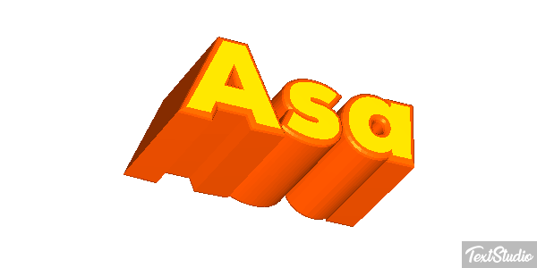 Asa Tekst effect