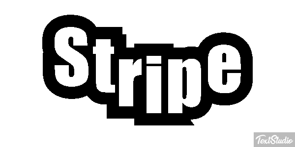 Stripe Efecto de texto