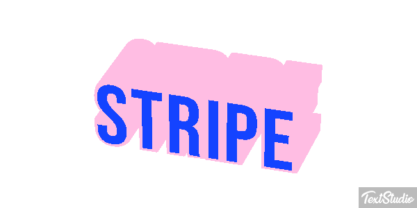 Stripe Efecto de texto