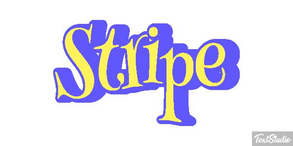 Stripe Efecto de texto