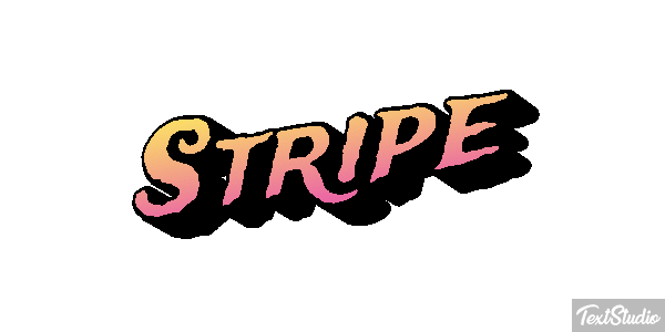 Stripe Efecto de texto