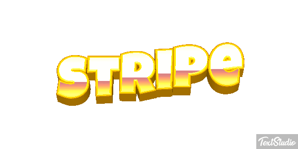 Stripe Efecto de texto