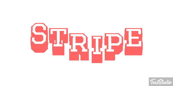 Stripe Efecto de texto