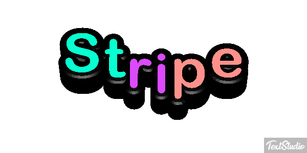 Stripe Efecto de texto