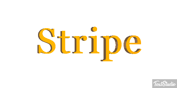 Stripe Efecto de texto