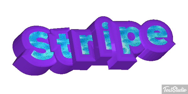 Stripe Efecto de texto
