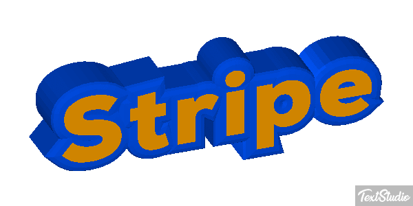 Stripe Efecto de texto
