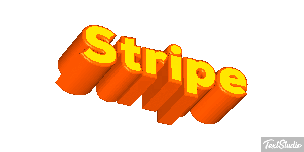 Stripe Efecto de texto