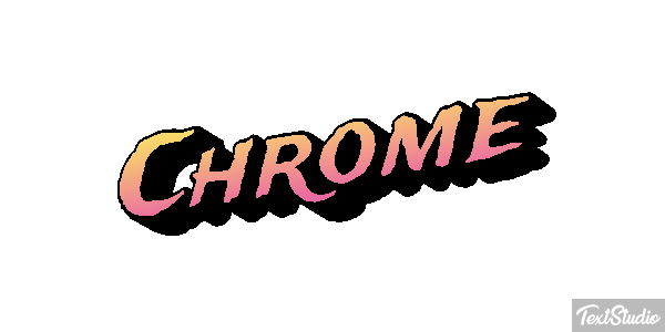 Chrome Metin efekti