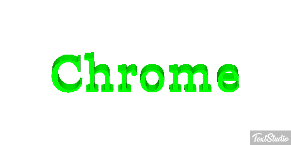 Chrome Metin efekti