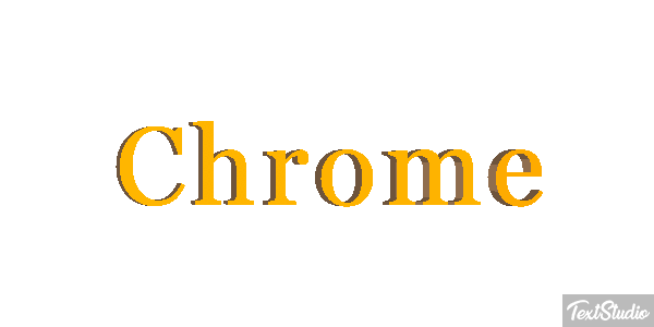 Chrome Metin efekti