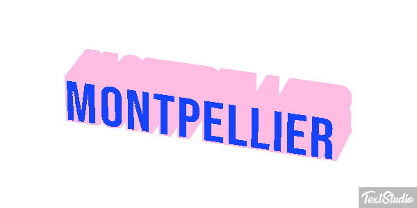 Montpellier テキスト効果