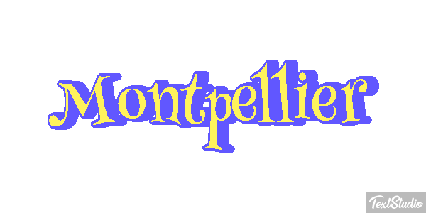 Montpellier テキスト効果