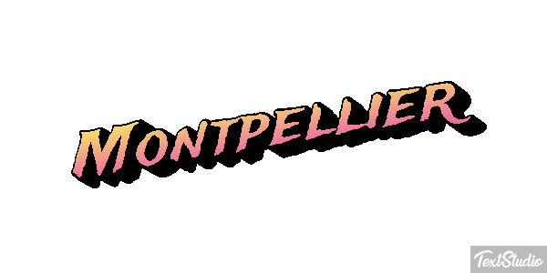Montpellier テキスト効果