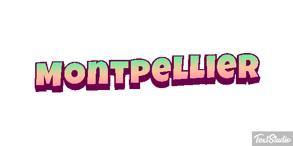 Montpellier テキスト効果