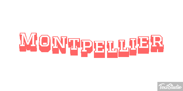 Montpellier テキスト効果