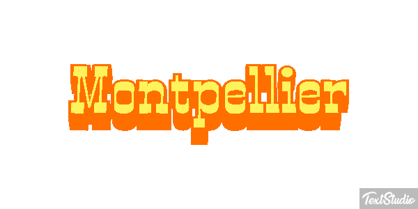 Montpellier テキスト効果
