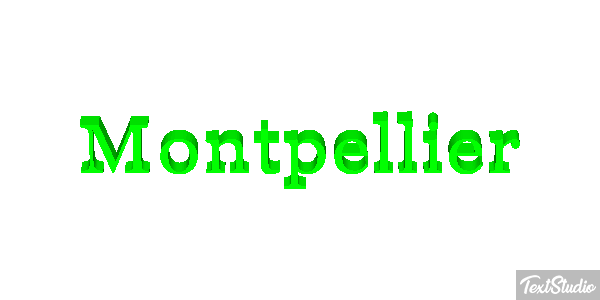 Montpellier テキスト効果