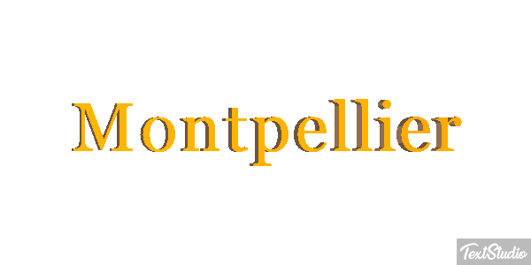 Montpellier テキスト効果