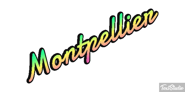 Montpellier テキスト効果