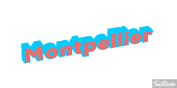 Montpellier テキスト効果