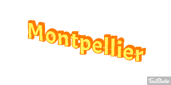 Montpellier テキスト効果