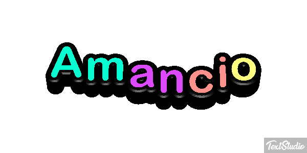 Amancio Efecto de texto