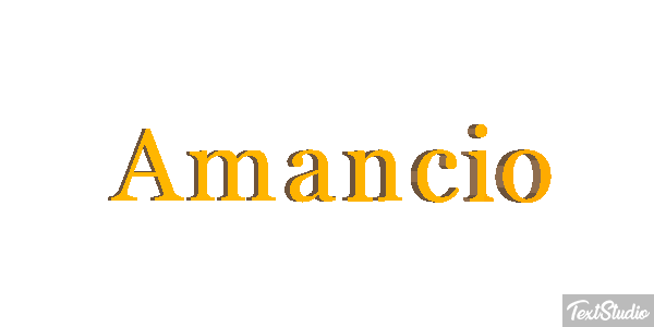 Amancio Efecto de texto