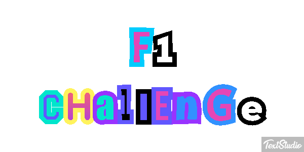 F1 Challenge Text effect