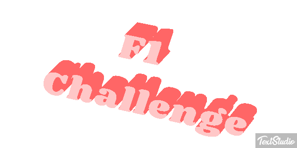 F1 Challenge Text effect