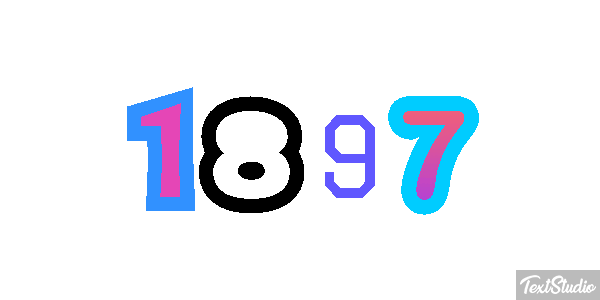 1897 Text effect