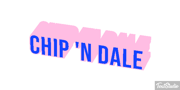 Chip 'n Dale Efecto de texto
