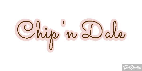 Chip 'n Dale Efecto de texto
